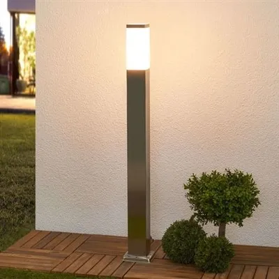 Luzes de poste de aço corten cor ferrugem