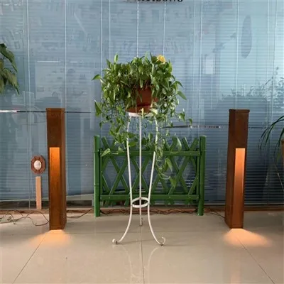 Luzes de poste de LED solares Corten