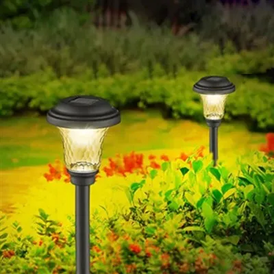 Abajur Hexagonal para Gramado Luz Solar de Estaca